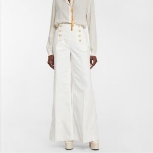 Zimmermann White Flare & Wide Leg Jeans